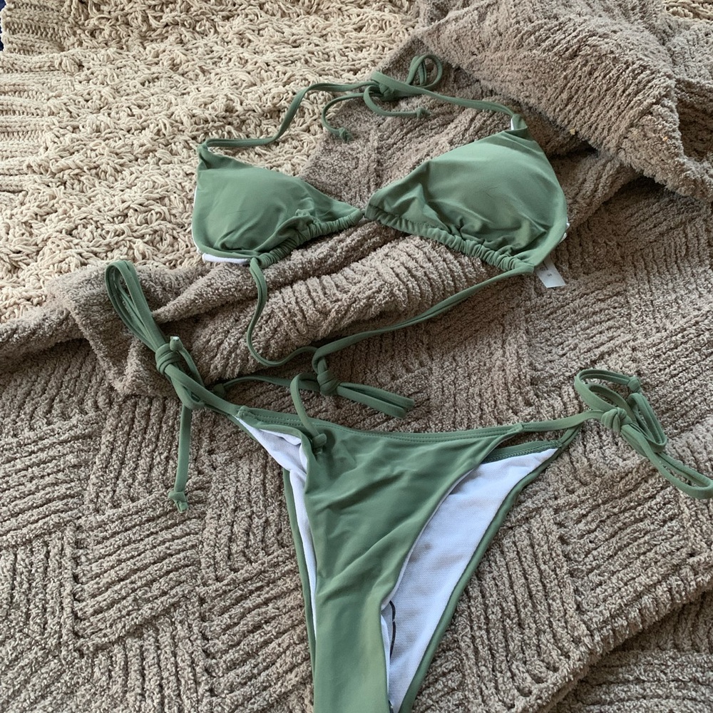 SHEIN Olive Green Bikini Set